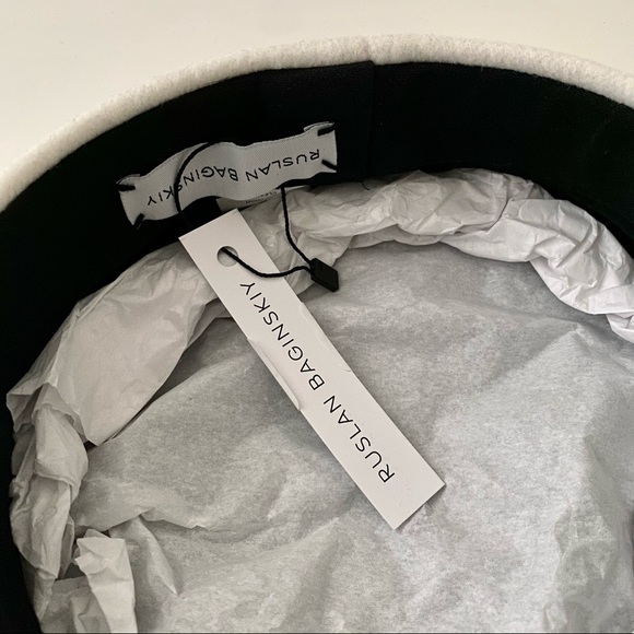 Ruslan Bakinskiy White Wool Baker Boy Cap - Picture 3 of 4